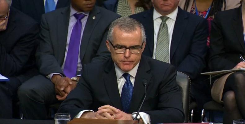 FBI deputy director Andrew McCabe resigns (File photo)