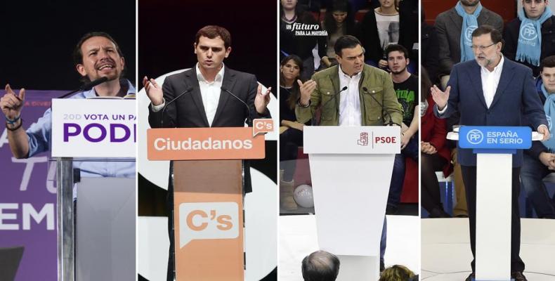 Diferentes representantes de los partidos españoles. (Foto/Lavanguardia)