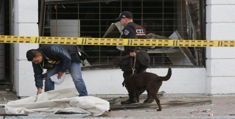 Operativo policial en Colombia