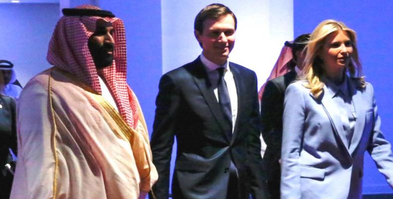 Jared Kushner with Saudi crown prince. Photo: Reuters