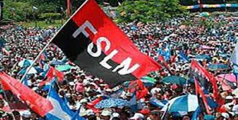 Concentración del Fsln en apoyo a Daniel Ortega