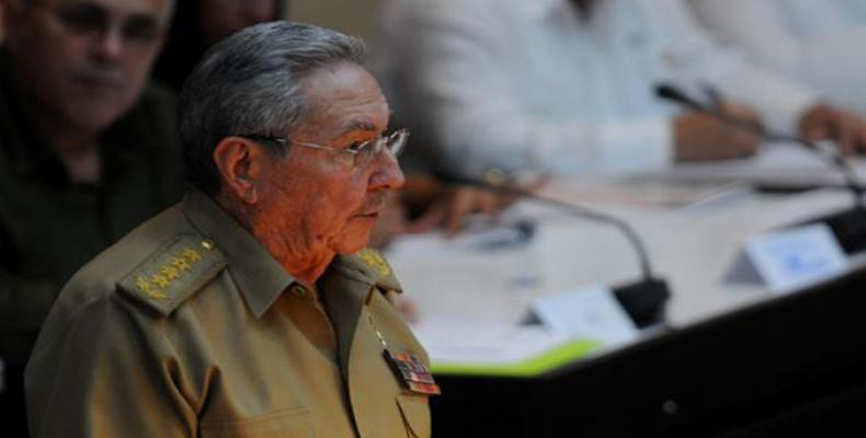 Primer secretario del Partido Comunista de Cuba, Raúl Castro.Foto:Portal de la Radio Cubana.