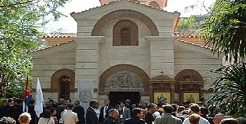 Inaugural day of the Greek Orthodox Church in Havana on January 25, 2004 (File Photo)
