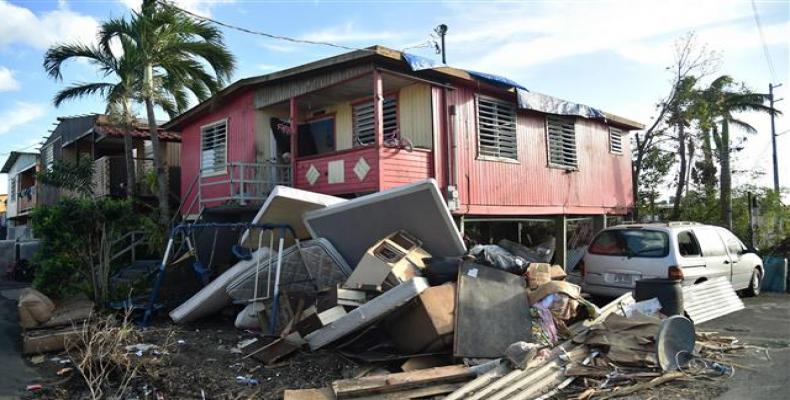 Damage caused by Hurricane Maria in Puerto Rico.  Photo: AP