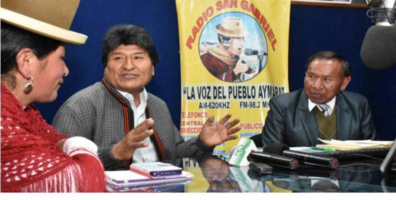 Evo Morales, prezidento de Bolivio