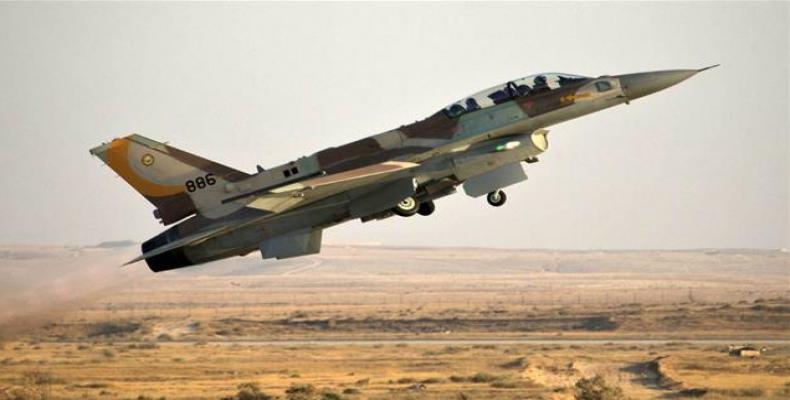 This file picture shows an Israeli F-16 fighter jet taking off from an airbase in the occupied territories.  Photo: File