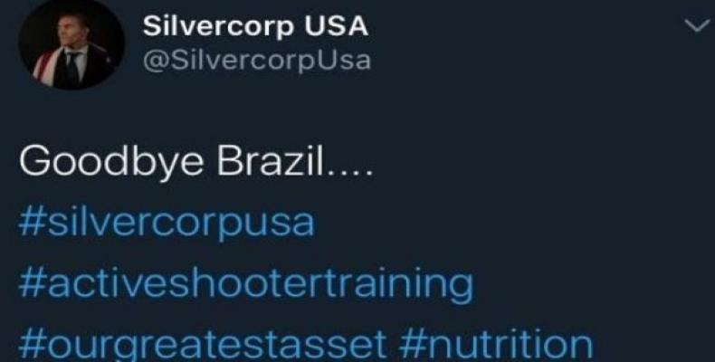 The original Instagram post and photo were deleted first.  (Photo: Brazil Wire)