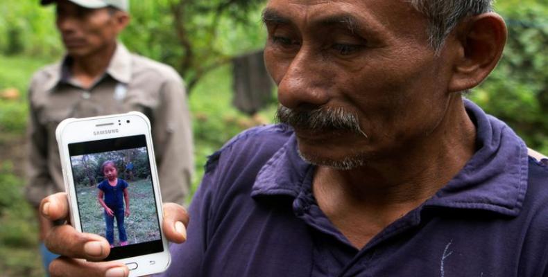 Domingo Caal, abuelo de la víctima. Foto / Sky News.