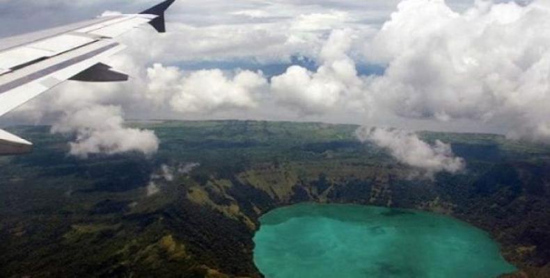 Apoyeque is part of a larger volcanic complex in the Chiltepe Peninsula.  (Photo: AFP)