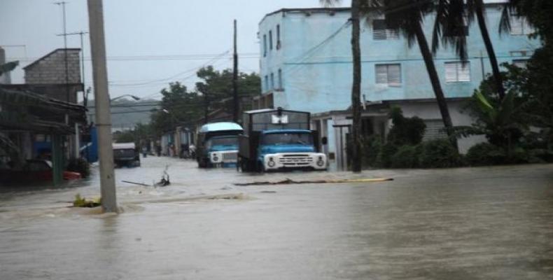 El municipio espitituano de Yaguajay es uno de los más afectados por las precipitaciones. Foto: Cubadebate