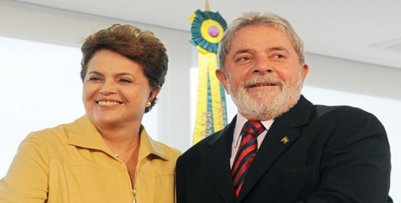 Rousseff y Lula
