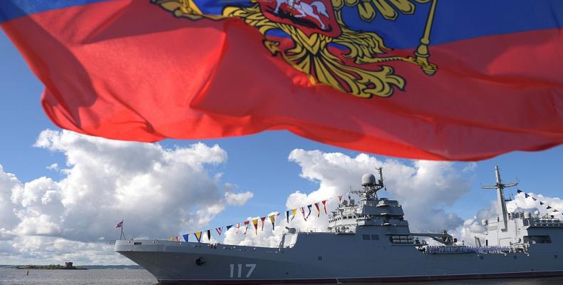 Acudieron 46 buques de guerra, más de 40 aviones y helicópteros de la aviación naval, junto a más de 4.000 militares. Foto: Kremlin