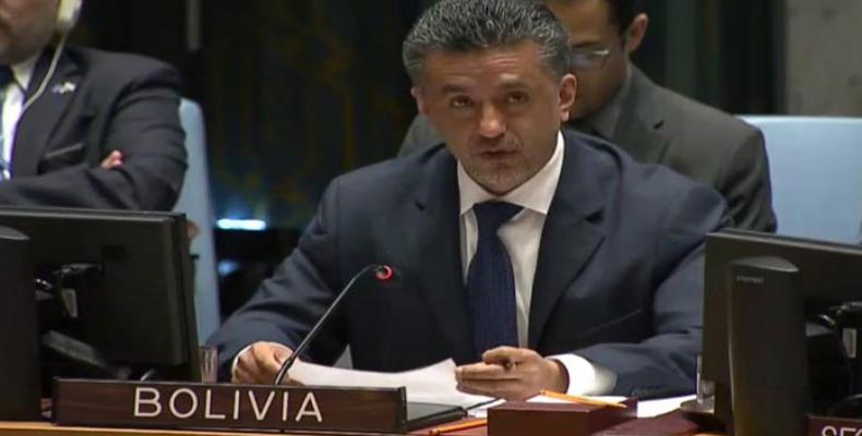 Representante permanente de Bolivia ante la ONU, Sacha Llorenti
