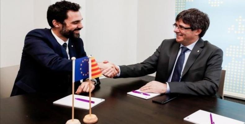 Torrent and Puigdemont met in Brussels