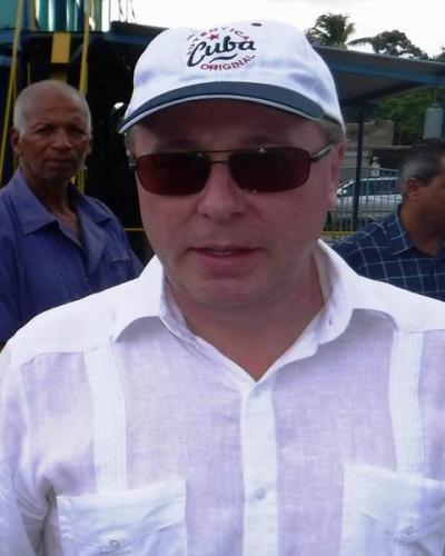 Russian Ambassador Andrei Guskov in Santiago de Cuba. Carlos Sanabia/Radio Rebelde
