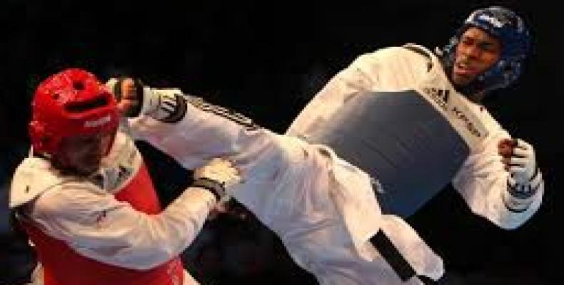 Sur la photo, Rafael Alba, star du taekwondo cubain