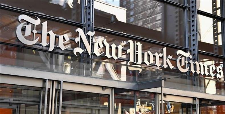 The New York Times building in New York City.  Photo: AFP