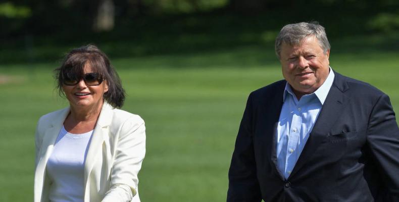 The parents of Melania Trump, the wife of U.S. president.  Photo: AP