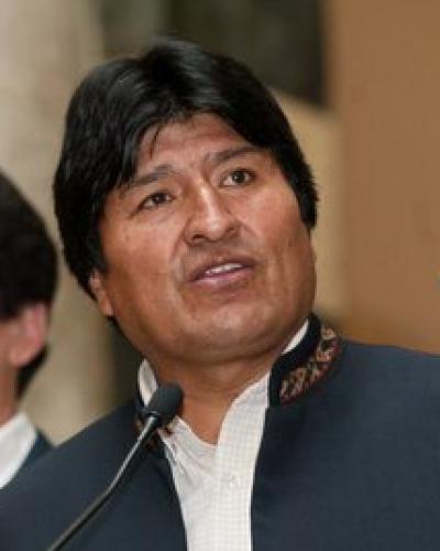 Bolivian President Evo Morales