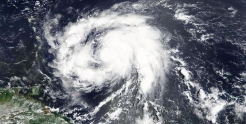 Hurricane Maria is shown on satellite over the Caribbean.   Photo: Reuters