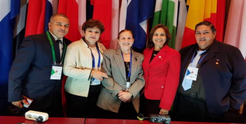 Cuban delegation to the IPU General Assembly in Belgrade. Granma Photo
