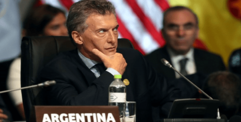 Argentina's President Mauricio Macri participates in the opening session of the Americas Summit in Lima, Peru, April 2018.  Photo: Reuters