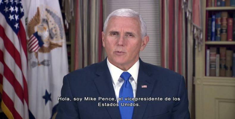 U.S. vice president posts video calling for overthrow of Venezuelan government.  Photo: