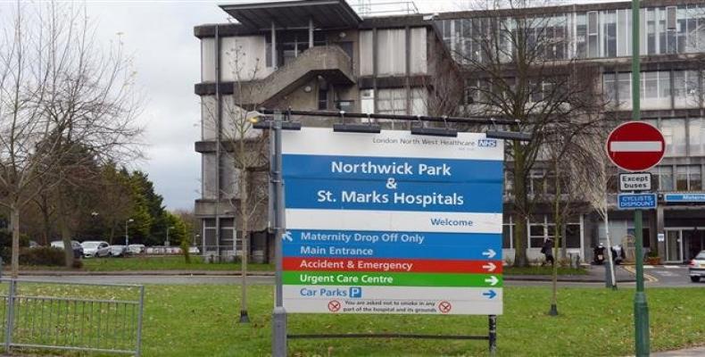 File photo shows a view to Northwick Park hospital in west London.  Photo: Reuters