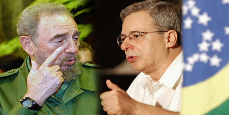 Frei Beto y Fidel Castro (Foto Archivo)