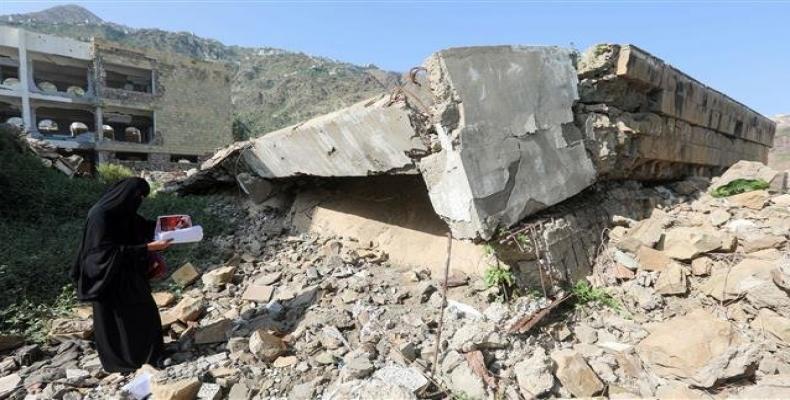 U.S.-backed, Saudi-led airstrike on Yemen.  Photo: AFP