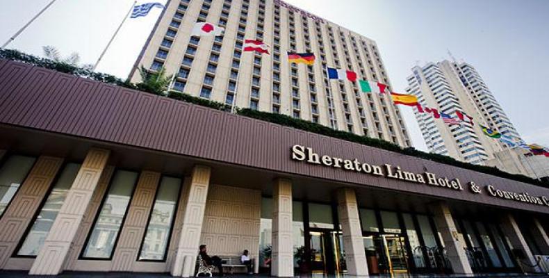 El hotel Sheraton Lima será el encargado de acoger a los participantes de la VIII Cumbre. (Foto/Granma)