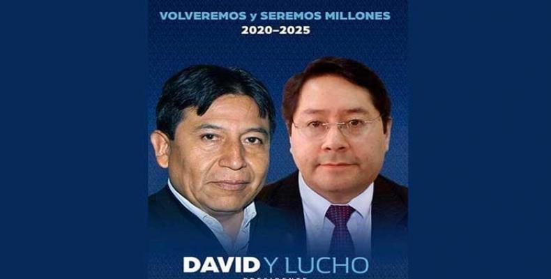 Luis Arce y David Choquehuanca