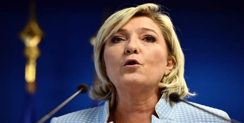 French Far-right Politician Marine Le Pen