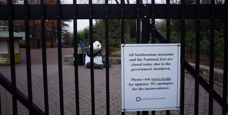 The Smithsonian National Zoo is closed to the public on January 02, 2019 in Washington, DC amid a government shutdown.  Photo: AFP