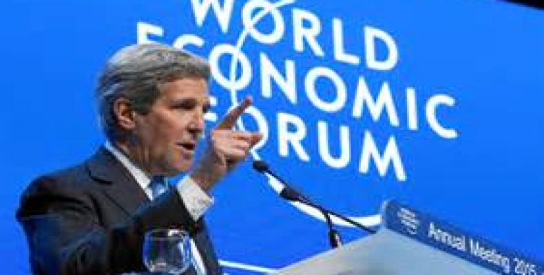 Kerry en Davos