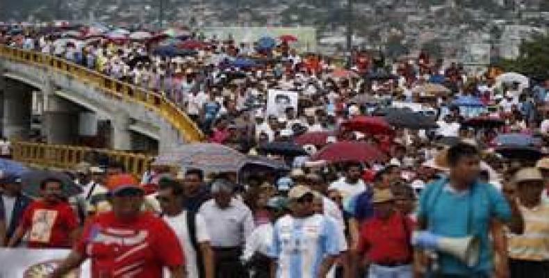 Marcha de maestros en México