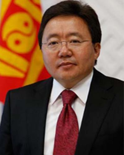 Mongolian President Tsakhiagiin Elbegdorj