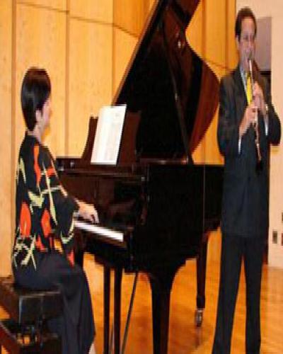 Dúo D'Accord integrado por la pianista Marita Rodríguez y el clarinetista Vidente Monterrey. Foto tomada de Internet