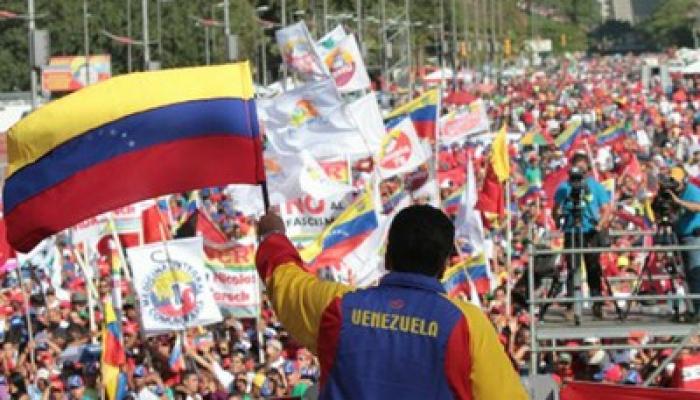 Marcha anterior de apoyo al gobierno venezolano. Foto Archivo