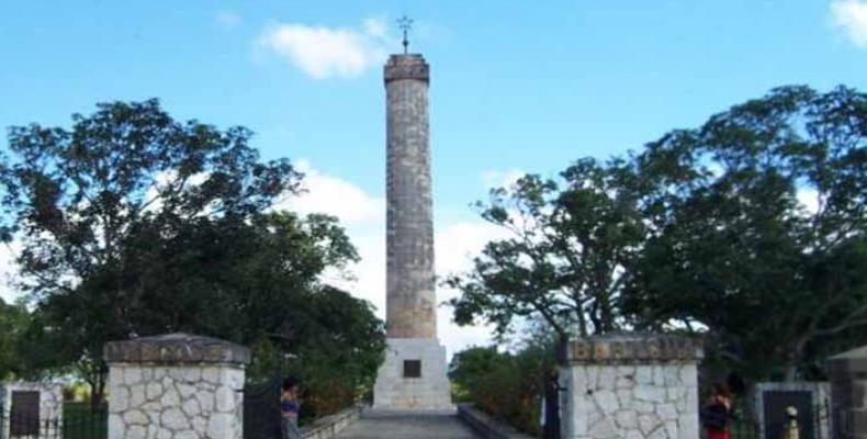 Le monument rappelant la Protestation de Baragua. Photo des archives