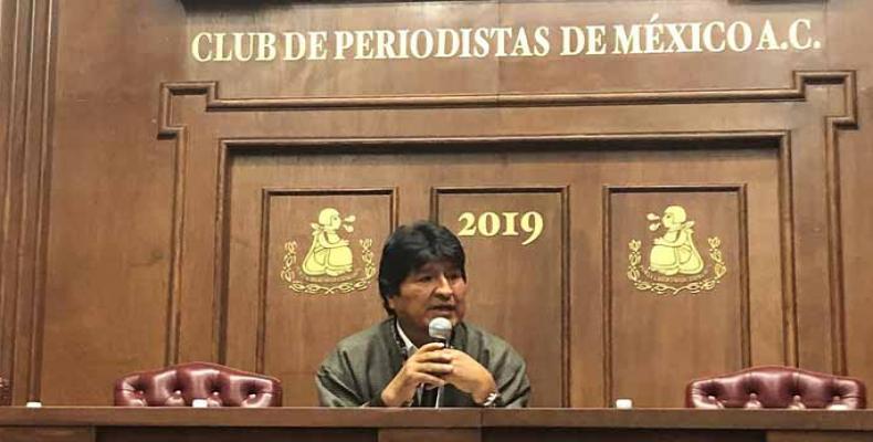 Morales dijo que las manos de Luis Almagro y de la OEA se llenaron de sangre del pueblo del pueblo boliviano. Foto: PL
