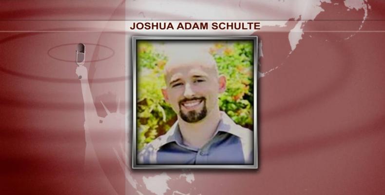 Former CIA engineer Joshua Adam Schulte.  Photo: Democracy Now