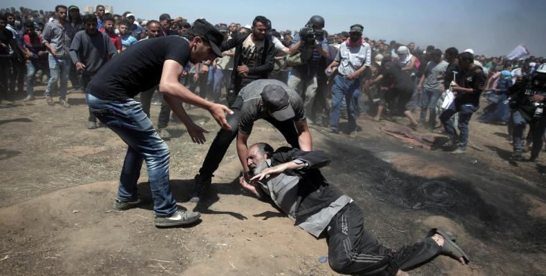 Palestinians protest U.S. embassy in Jerusalem.  Photo: Reuters