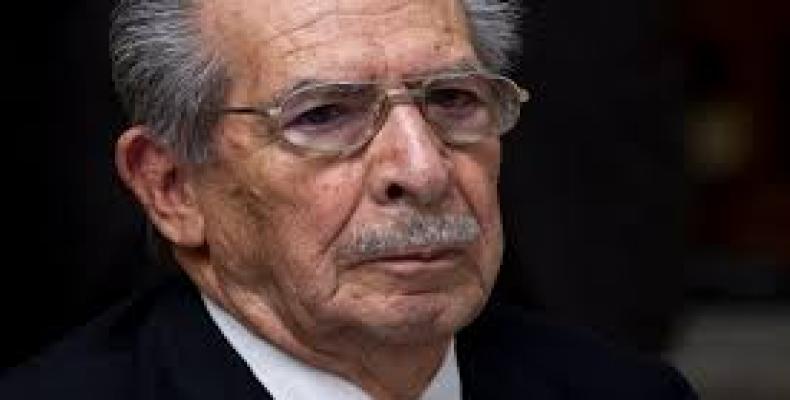 Guatemalan dictator Jose Efrain Rios Montt. File Photo.