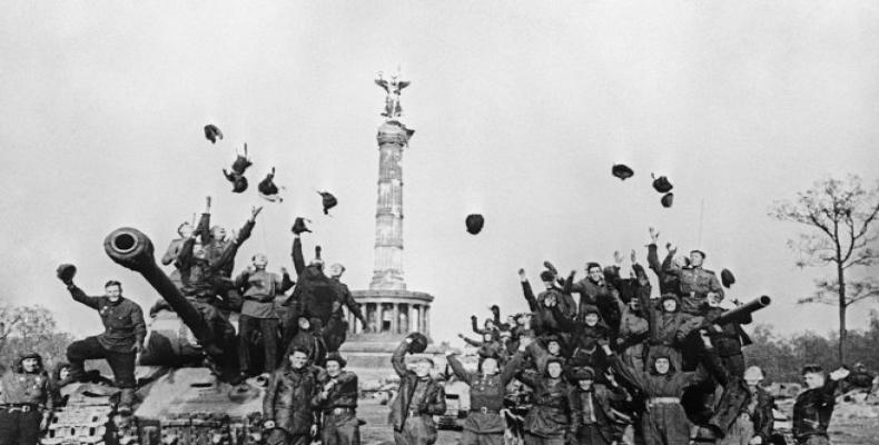 Soldados soviéticos en Berlín, 9 de mayo 1945. Foto/Sputnik Mundo