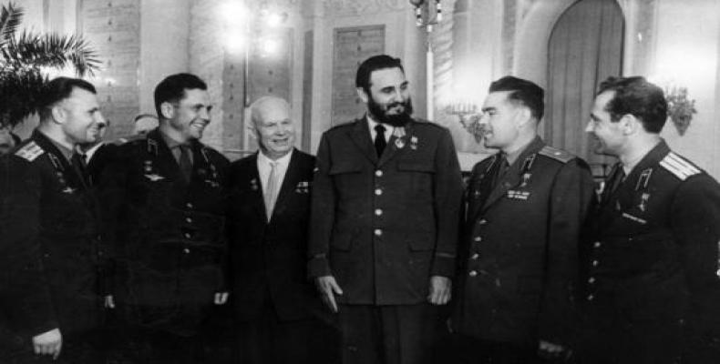 Visita de Fidel a Moscú en 1963