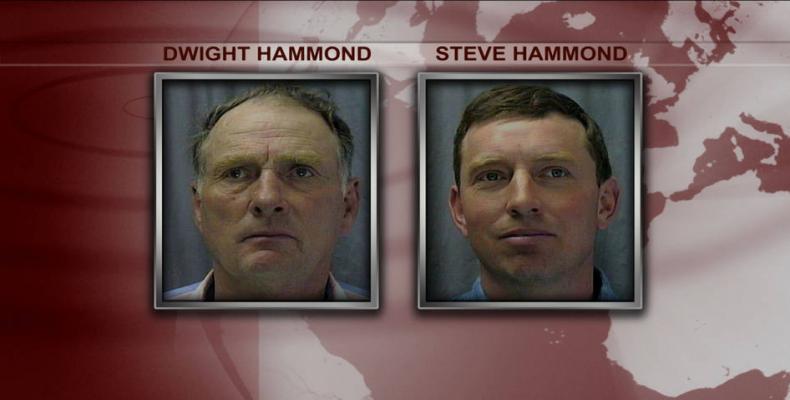 Donald Trump pardons Oregon ranchers, the Hammond brothers, convicted of arson on federal lands.  Photo: Democracy Now