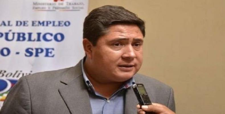 Oscar Mercado, de facto regime's Labor Minister.  (Photo: teleSUR)