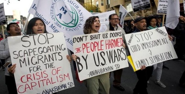 March in support of immigrants and asylum seekers in San Diego, California, USA, January 11, 2019.  Photo: EFE