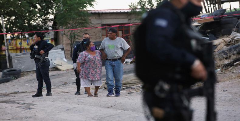 Escena de un crimen en Ciudad Juárez, Chihuahua, México, 17 de mayo 2020.Jose Luis Gonzalez / Reuters